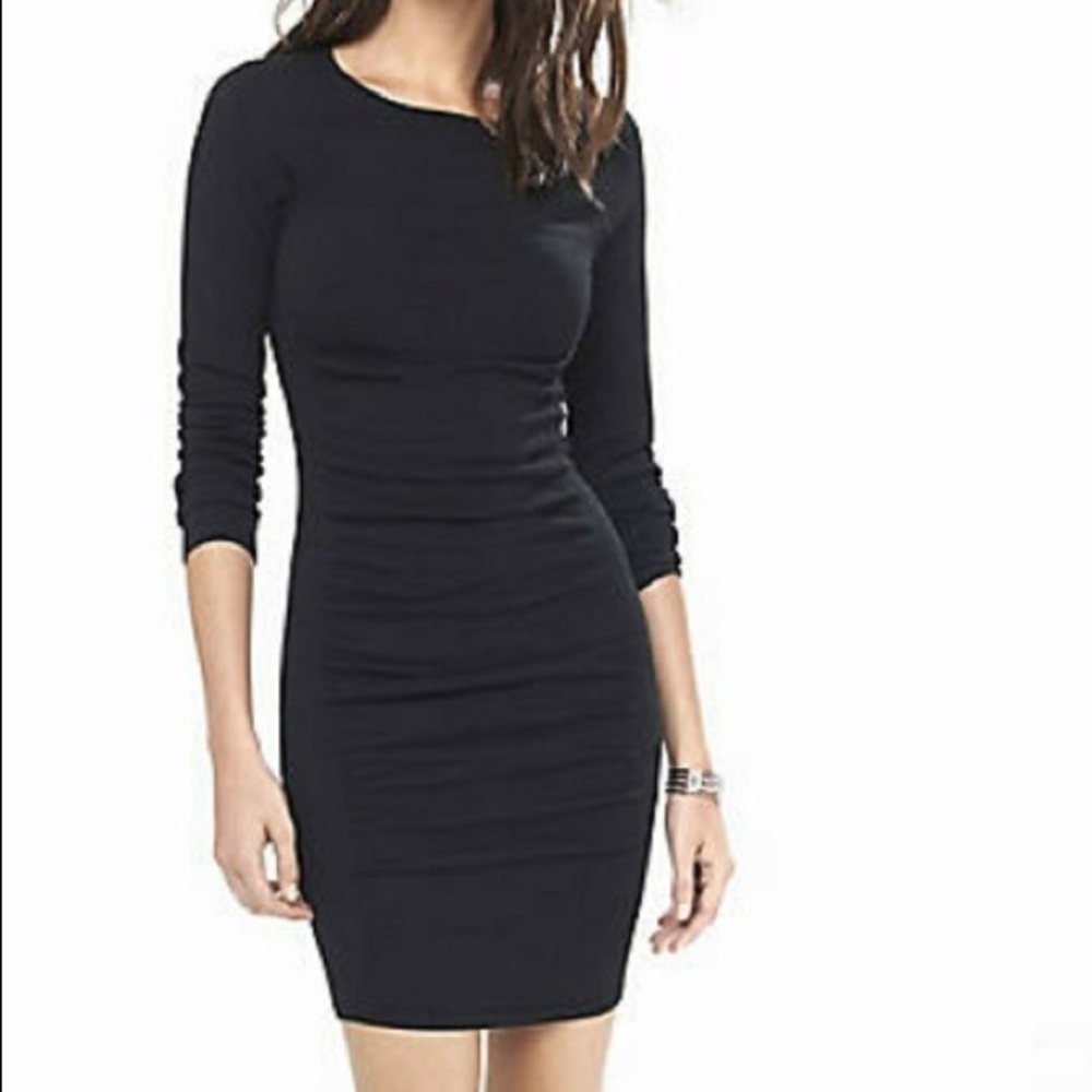 2/$30 Black ruched sweater dress